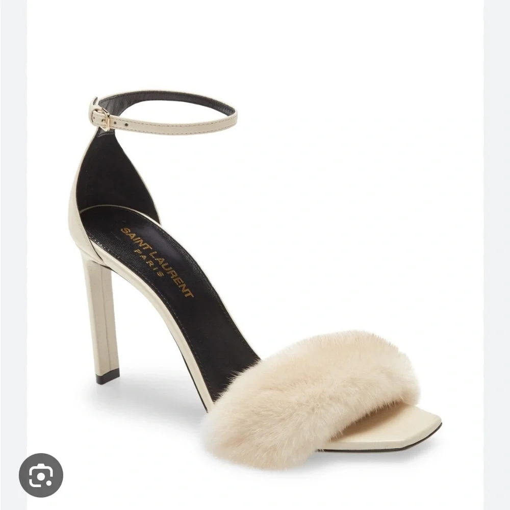 靴 Yves Saint Laurent Highheelpumps Luxury Yves Saint Laurent | Shoes | Ysl Mink Fur Heels | Poshmark